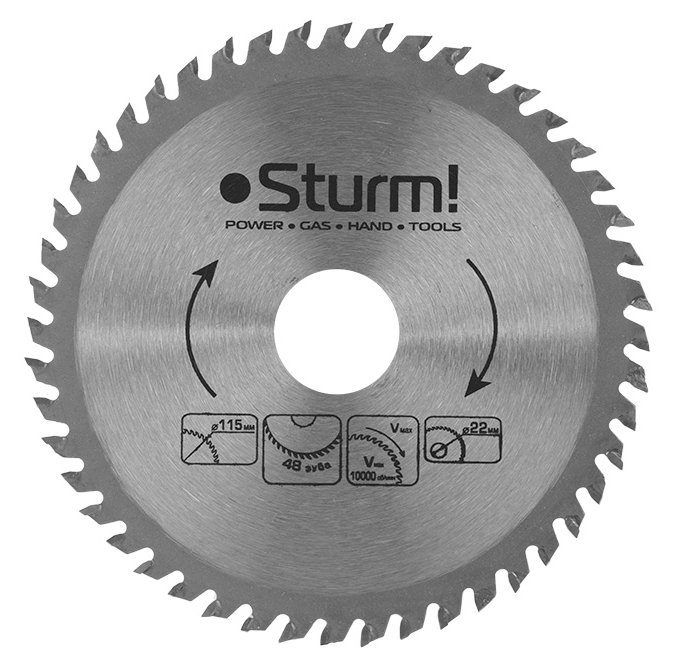 Диск пильный STURM 9020-115-22-48Т 115х22х48