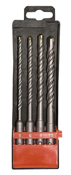 Набор буров SDS+ USPEX 4-х гр., 4шт, 5-6-8-10х160мм /33006/