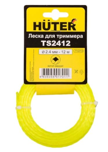 Леска для триммера HUTER TS2412 витой квадрат
