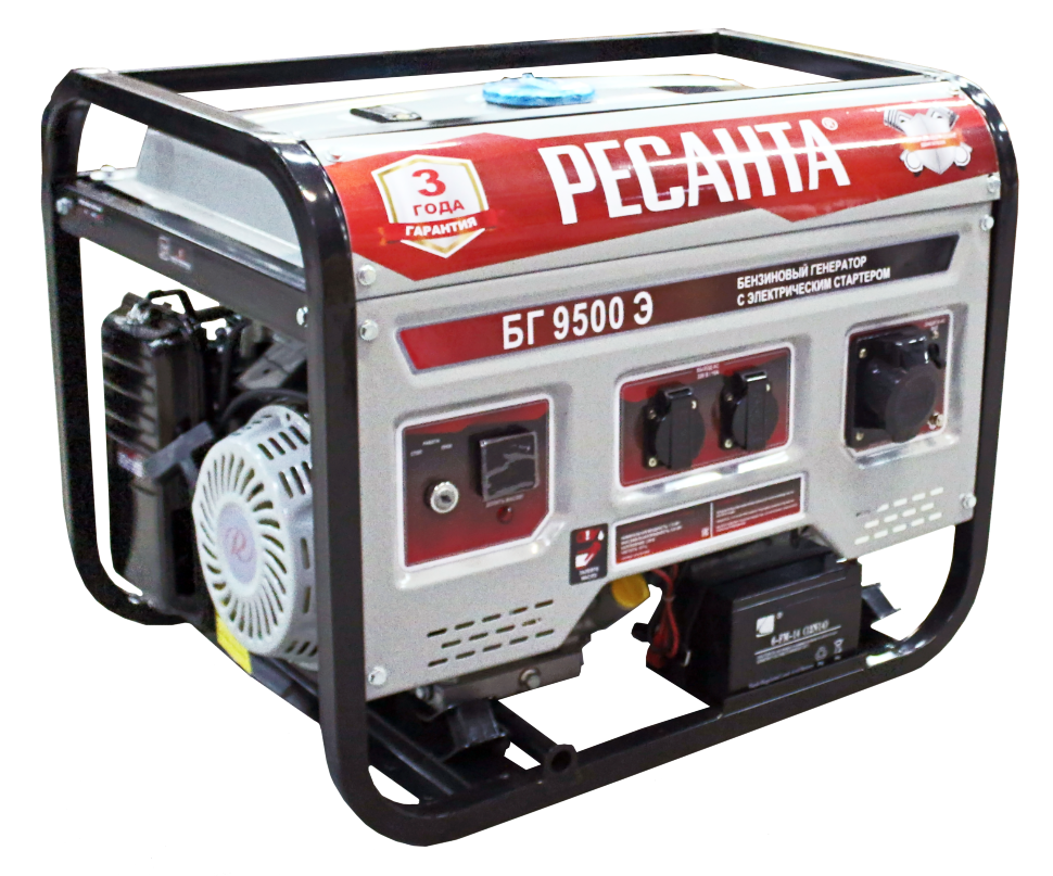 Электрогенератор бензо Ресанта БГ 9500Э