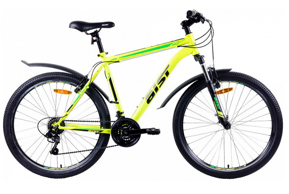 Велосипед горный Aist Quest 18" желто-зеленый
