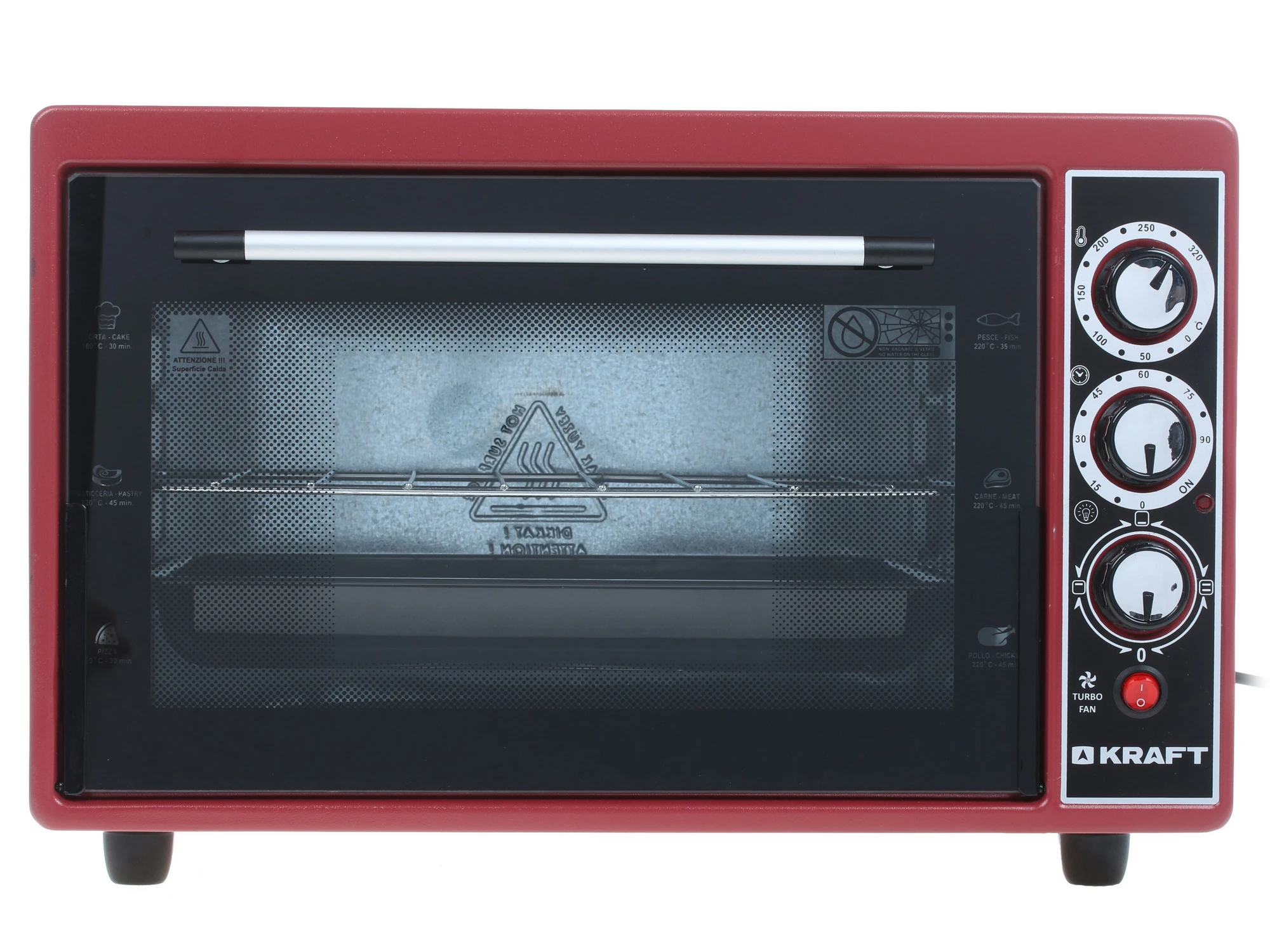 Жарочный шкаф Kraft KF-MO 3804 KR УЦЕНКА!!! вмятина лицевой части 