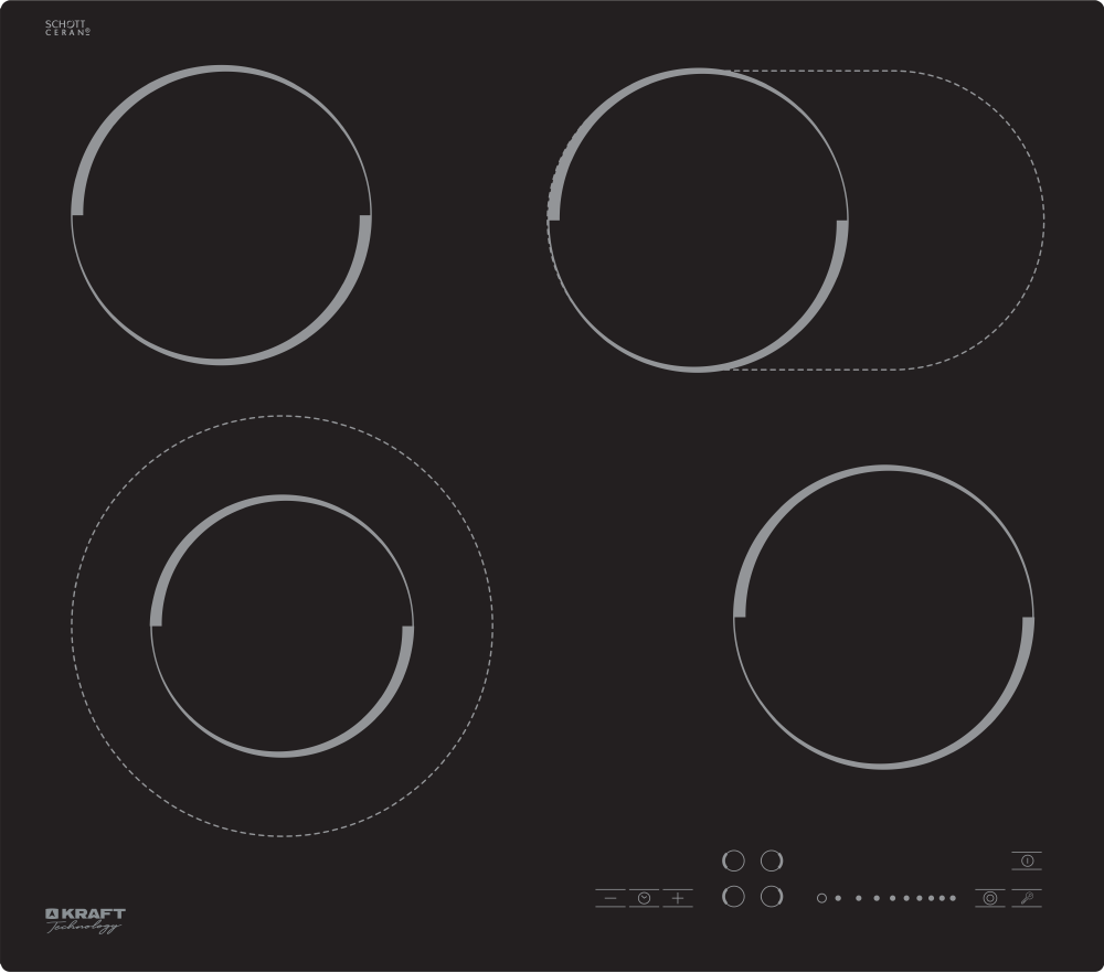 Поверхность электрич. независим. KRAFT Technology TCH-EHK6602