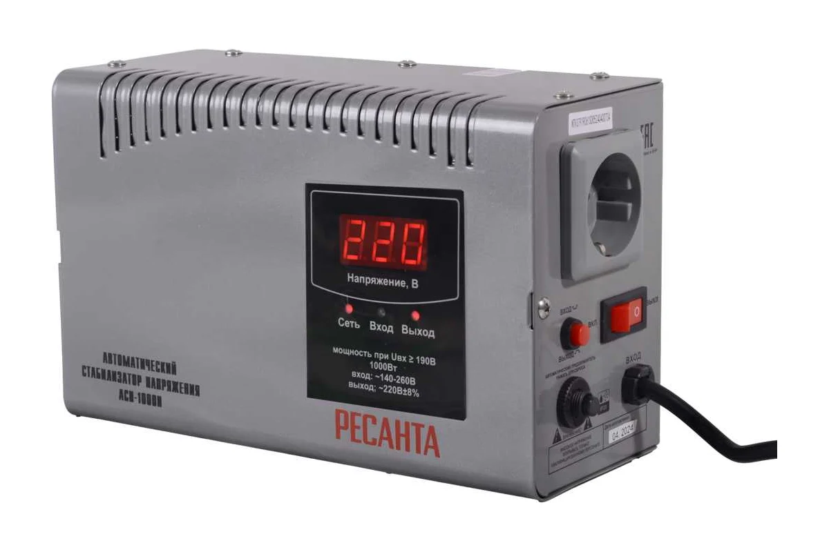 Стабилизатор напр. РЕСАНТА АСН- 1000 Н 63/6/64