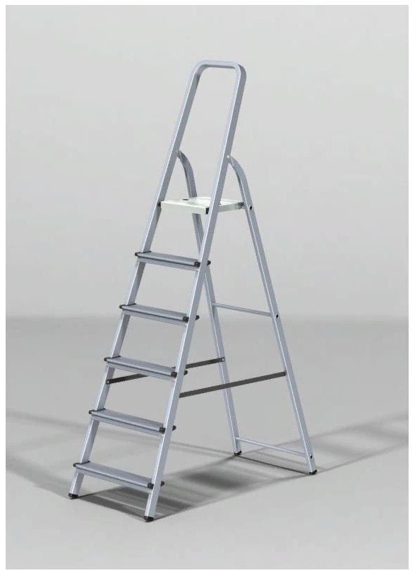 Лестница-стремянка PRO STARTUL алюм. 125 см 6 ступ. 4,4кг (ST9940-06)