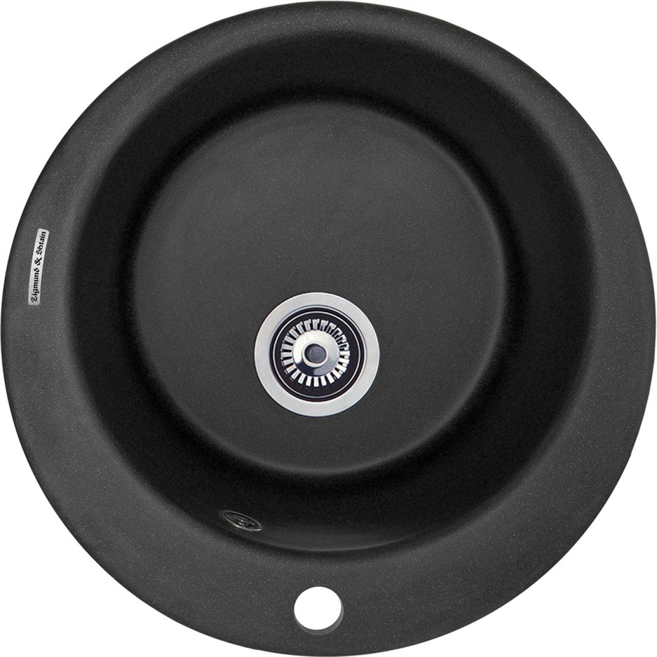 Кухонная мойка Zigmund&Shtain KREIS 480 черный базальт/иск.гранит Кухонная мойка Zigmund&Shtain KREIS 480 черный базальт/иск.гранит