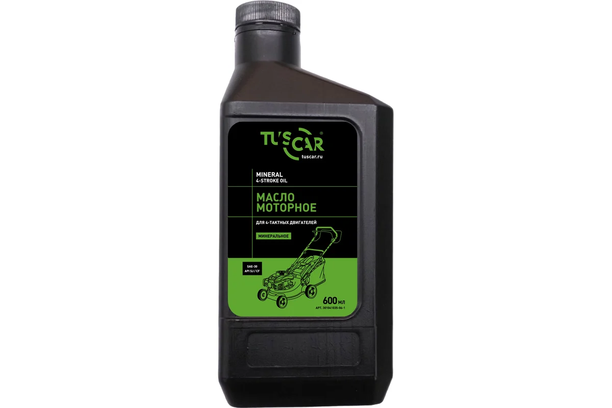 Масло 4-х тактное TUSCAR минеральное, SAE30, API SJ/CF (0,6л.) Масло 4-х тактное TUSCAR минеральное, SAE30, API SJ/CF (0,6л.)