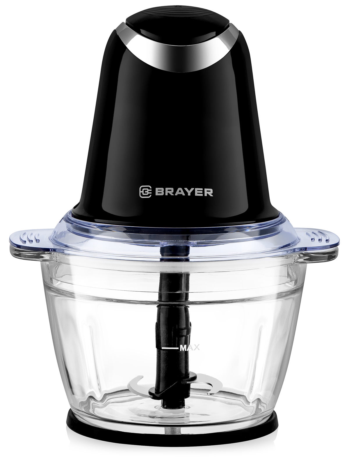 Измельчитель BRAYER 1406BR /500Вт, AC мотор, стекл. чаша 1 л, 2 лезвия из нержав, 2 скорости