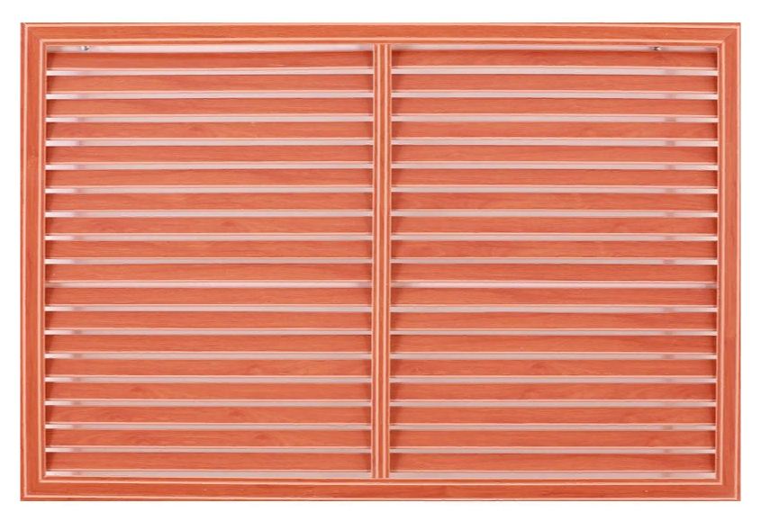 Решетка радиаторная ПВХ вишня (0,6 х 1,2 м)