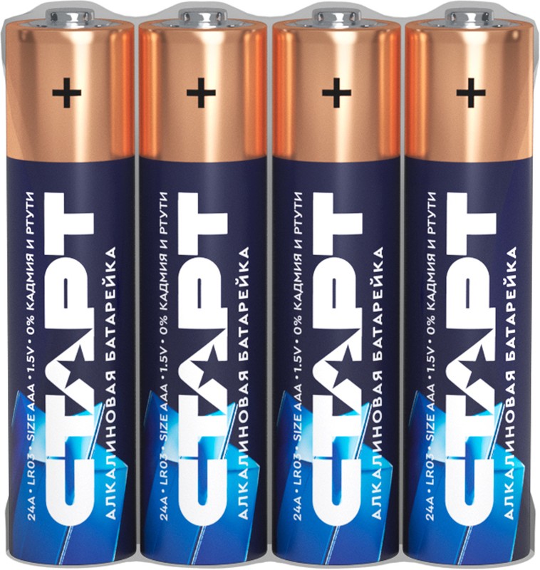 Батарейка СТАРТ 4 шт AAА пленка Батарейка СТАРТ 4 шт AAА пленка