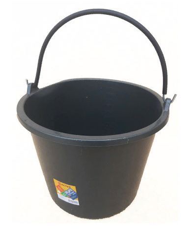 Ведро строительное круглое Flexible 16л резинопластик /Plastiko/2677
