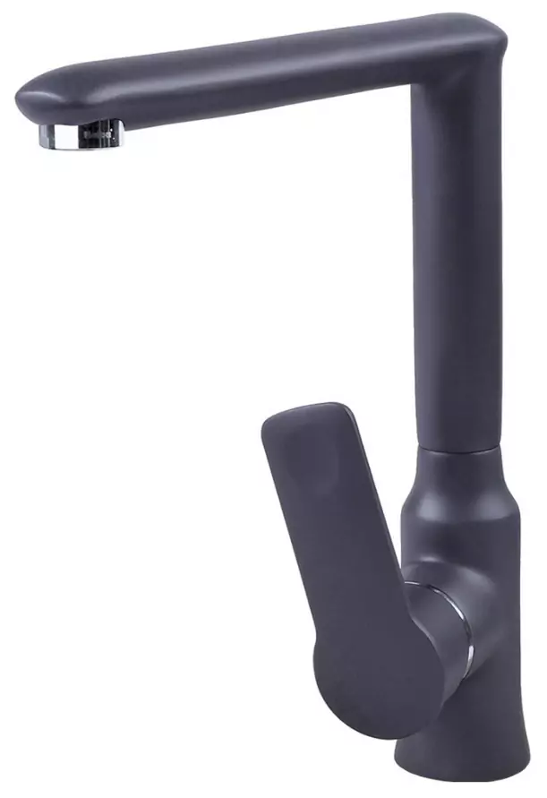 Кух.смеситель Zigmund&Shtain 0700 /однозахватный, поворотный ТЕМН.СКАЛА