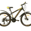 Велосипед Pioneer Tornado 24"/14" black-yellow-orange