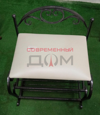Обувница №4 (серебро на черном, Бостон пломбир) /Воронеж/Размеры 510х400х650 мм