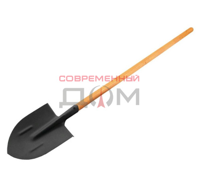 Лопата USPEX копальная остроконечная, в сборе, 275*224 мм, легированная сталь/77161