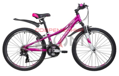 Велосипед NOVATRACK 24AHV.KATRINA.10VL9 24" KATRINA, алюм.рама 10", фиолетовый 133999