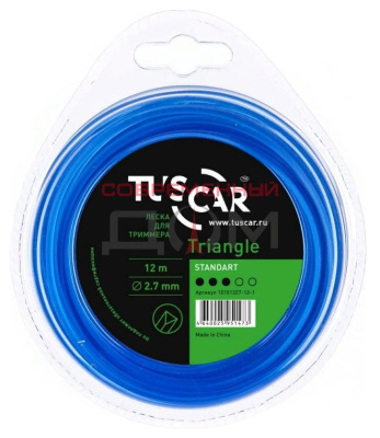 Леска для триммера TUSCAR Triangle Standart 2