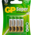 Батарейка GP SUPER 4 шт AA блистер