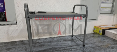 Скамейка складная GELBERK GLB-001G (серая) УЦЕНКА!!! согнуто крепление фиксации ножек