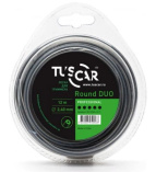 Леска для триммера TUSCAR Round DUO, Professional
