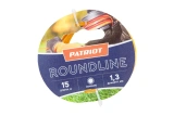 Леска PATRIOT Roundline D 1,3мм, L15м (круглая, желтая) 130-15-1, на пласт. обойме, блистерн.тип