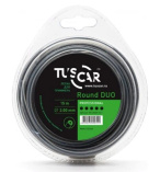 Леска для триммера TUSCAR Round DUO
