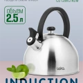 Чайник LARA LR00-65 (матовый) 2,5л, индукционное капсул. дно, нейлоновая ручка