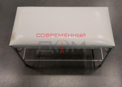 Обувница №3 БС (белый с серебром, барон 01)Размеры 760х350х400 мм