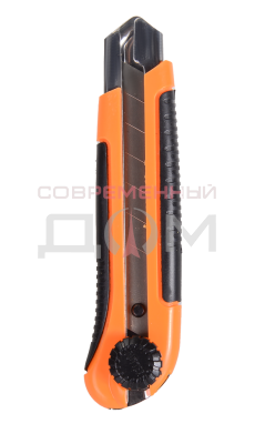 Нож ВИХРЬ с выдвижным лезвием 25мм, двухкомпонентный корпус, винтовой фиксатор 73/10/10/6