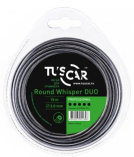 Леска для триммера TUSCAR Round Whisper DUO