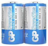 Батарейка GP PowerPlus 2 шт D пленка