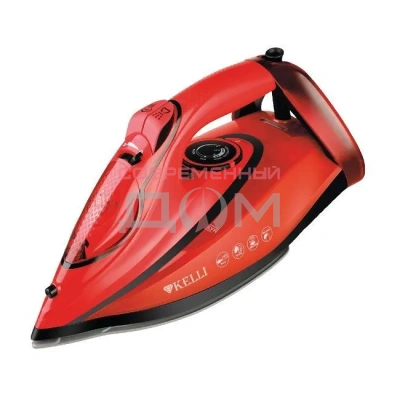 Утюг Kelli KL-1649К красныйУЦЕНКА!!! нет крышки для отсека воды