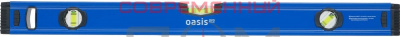 Уровень алюминиевый Oasis Eco 1000мм, коробчатый, 3 глазка, линейка