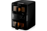 Аэрогриль BRAYER 2050BR /2200Вт,10л, 2 чаши, t. 200С, съемная решетка, LED-дисплей, 8 прогр./