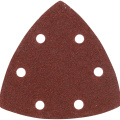 Треугольник шлифовальный PATRIOT на липучке, 80х80х80мм, Р60, 6 отверстий, 5 шт
