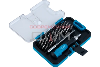 Отвертка реверсивная Oasis с набором бит (28 предм.)