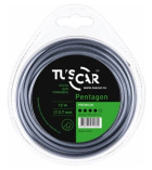Леска для триммера TUSCAR Pentagon, Premium 2,7мм*12м