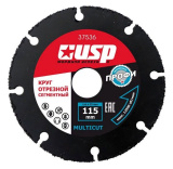 Круг отрезной USPEX Multicut сегментный 115х1,6х22мм /37536/