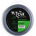 Леска для триммера TUSCAR Pentagon, Premium 3,0мм*28м