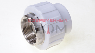 ПП Муфта комбинированная с внутренней резьбой 25х1/2" белый РТП (120/20) /10654/