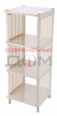 Этажерка универсальная "Лайт" 4-х секц.(сл.кость) /М7557/ Башкирия