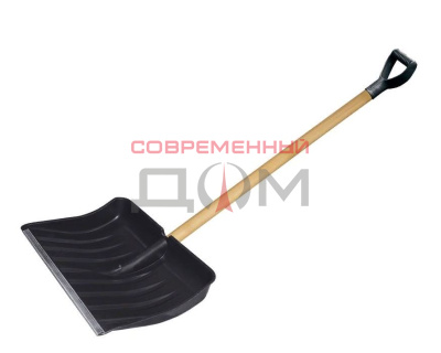 Лопата USPEX снеговая, 512х408, деревянный черенок, 32мм