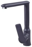 Кух.смеситель Zigmund&Shtain 0700 /однозахватный, поворотный ТЕМН.СКАЛА